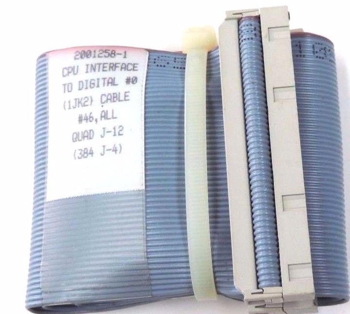 Used NEW 2001258-1 CPU INTERFACE TO DIGITAL #0 (1JK2) CABLE #46, ALL QUAD J-12
