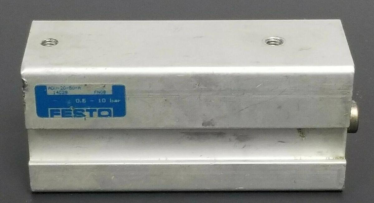 Used FESTO ELECTRIC ADV-20-50-A SHORT STROKE CYLINDER 0.5-10 bar FN08 ADV2050A