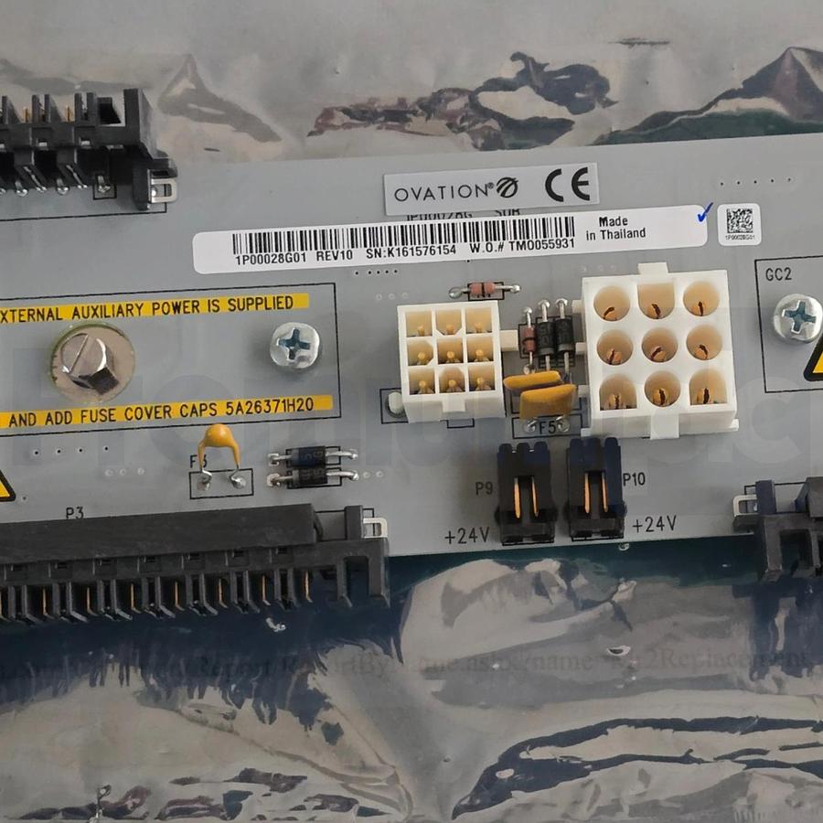 Used Emerson 1P00028G01 REV. 10 Ovation DCS Remote Node Transition Panel Board NSNP