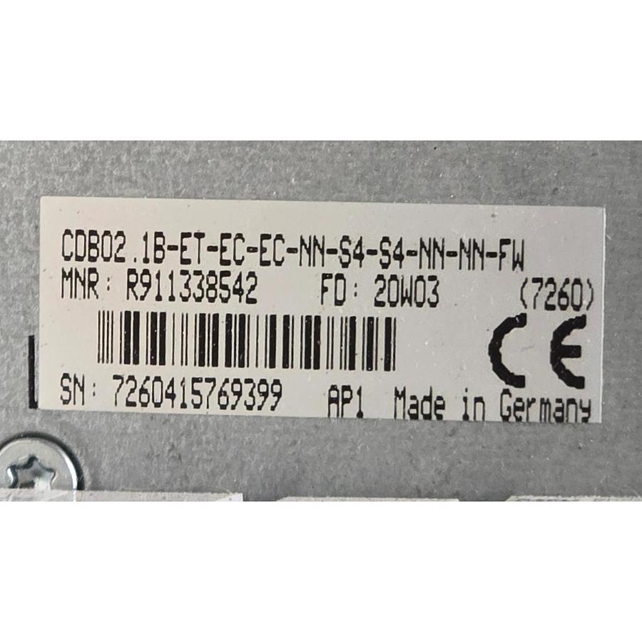 Used REXROTH CDB02.1B-ET-EC-EC-NN-S4-S4-NN-NN-FW | R911338542 IndraDrive Control Unit