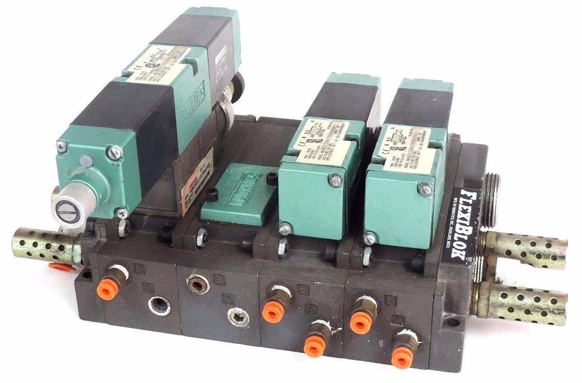Used NUMATICS 081SS615M000048S61, 081SS615M048S61 SOLENOID VALVES W/ 081RS115J046F00
