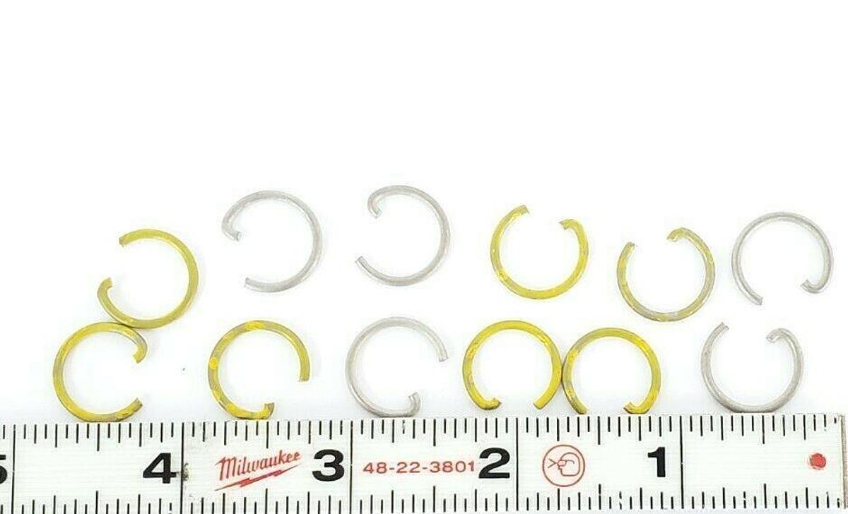 Used LOT OF 12 YARWAY 933948 VALVE RETAINING RINGS