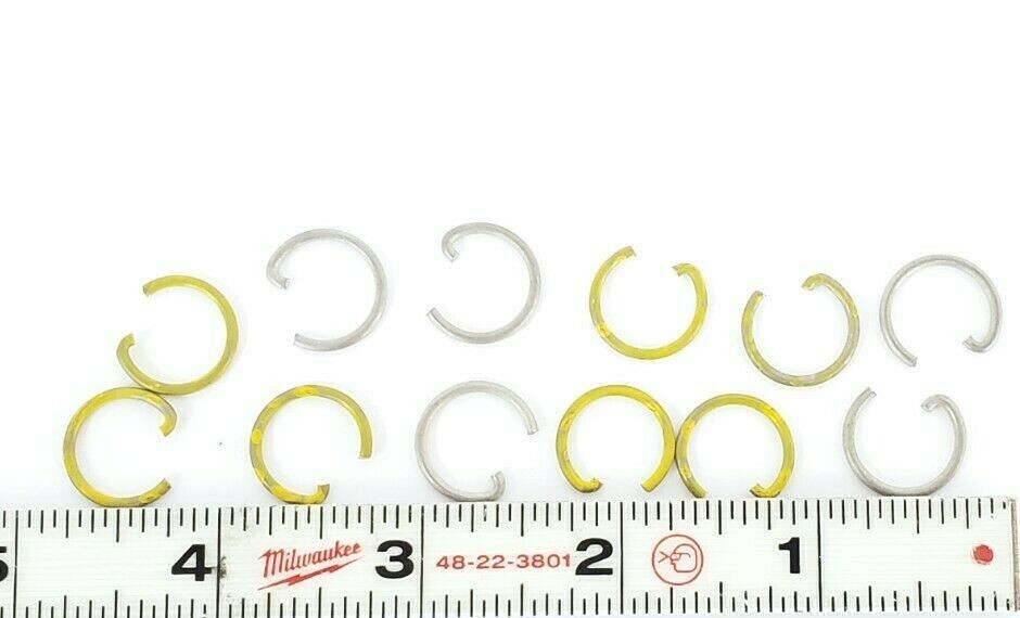 Used LOT OF 12 YARWAY 933948 VALVE RETAINING RINGS