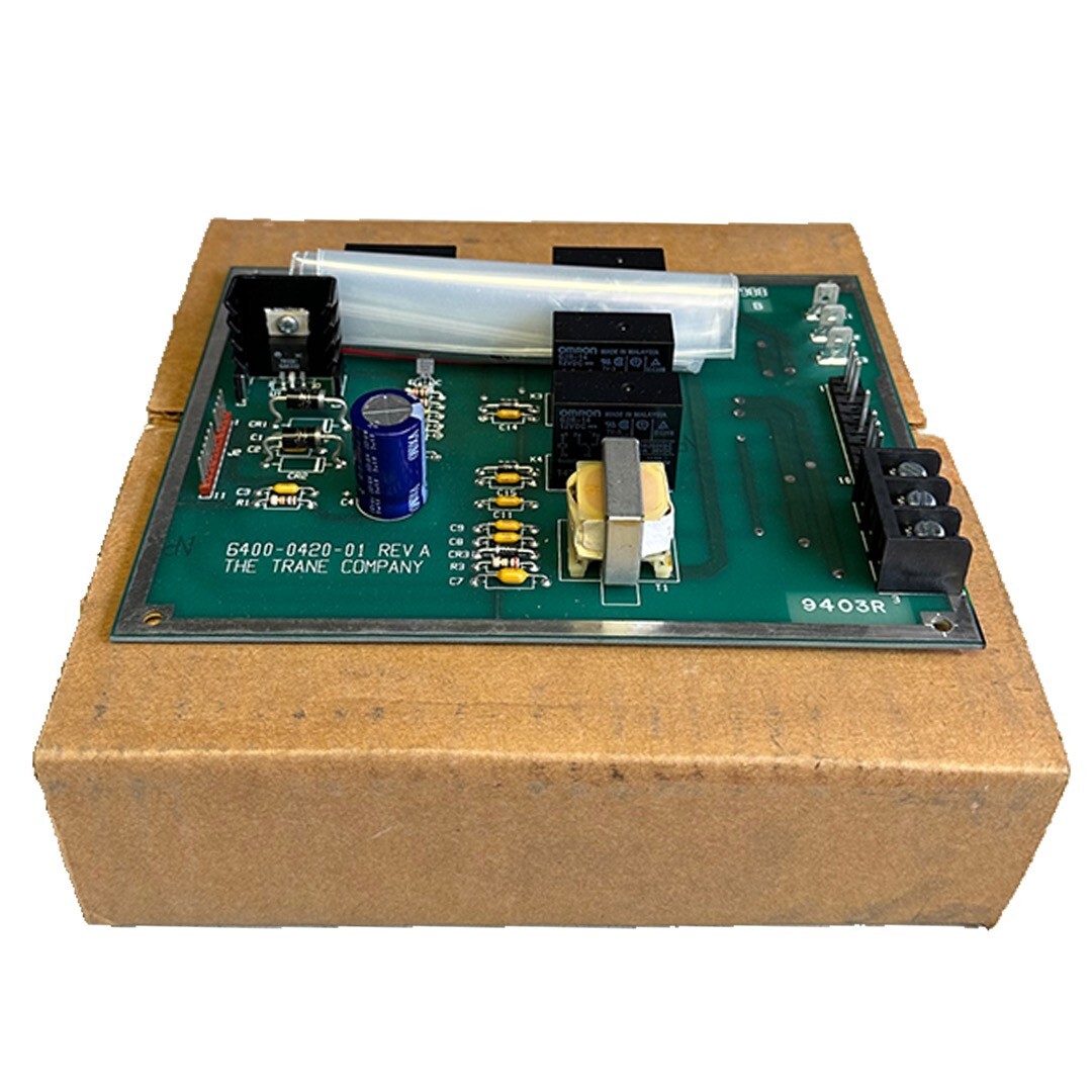 Used NEW AMERICAN STANDARD INC TRANE 6400-0420-01 / 6400-0421-01 RELAY BOARD CHILLER