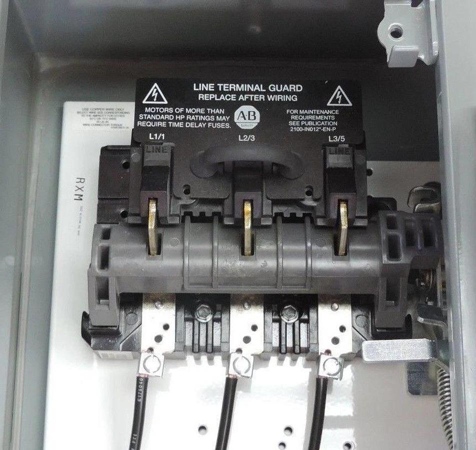 NIB ALLEN BRADLEY 512-BJB-6P STARTER W/DISCONNECT SWITCH SER 1 REV 6-22 512BJB6P