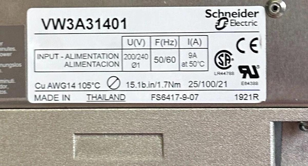 Used SCHNEIDER ELECTRIC SD328AU25S2 STEPPER MOTOR DRIVE SD3 28 115/230VAC W/ FILTER