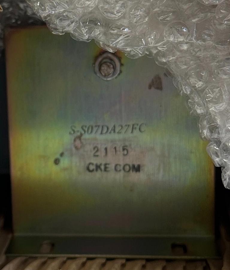Used CKE COM S-S07DA27FC / SS07DA27FC SURGE SUPPRESSOR ARRESTER 115V FOR STARTER NSNP