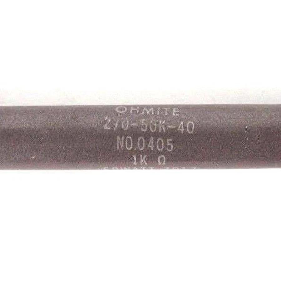 LOT OF 10 NEW OHMITE 270-50K-40 RESISTORS 1K OHMS, 50 WATT, 7917, NO. 0405