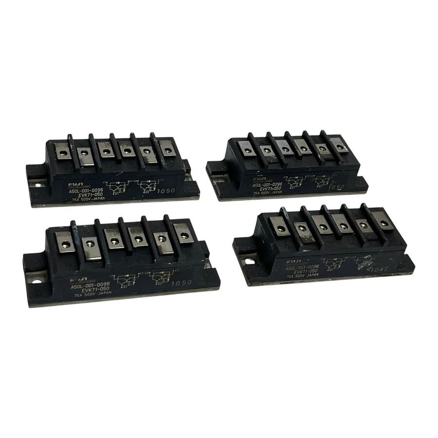 Used Lot of 4 Fuji EVK71-050 Fanuc A50L-0001-0096 Darlington Transistor Module