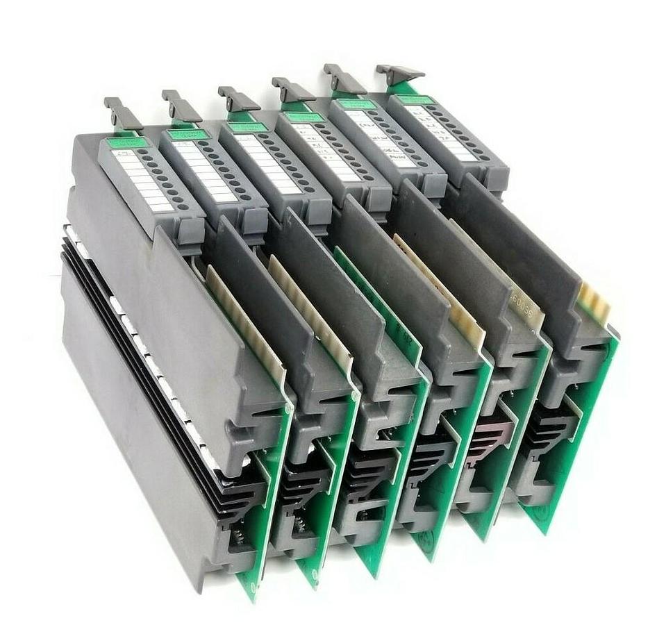 Used LOT OF 6 ALLEN BRADLEY 1771-OB OUTPUT MODULES DC SER. B 192VA 1771-0B 1771OB