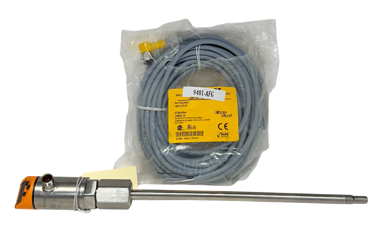 Used IFM TR-000KDBM12-MFPKG/US/ / TR2439 EFECTOR 600 TEMPERATURE SENSOR W/ CABLE NSNP
