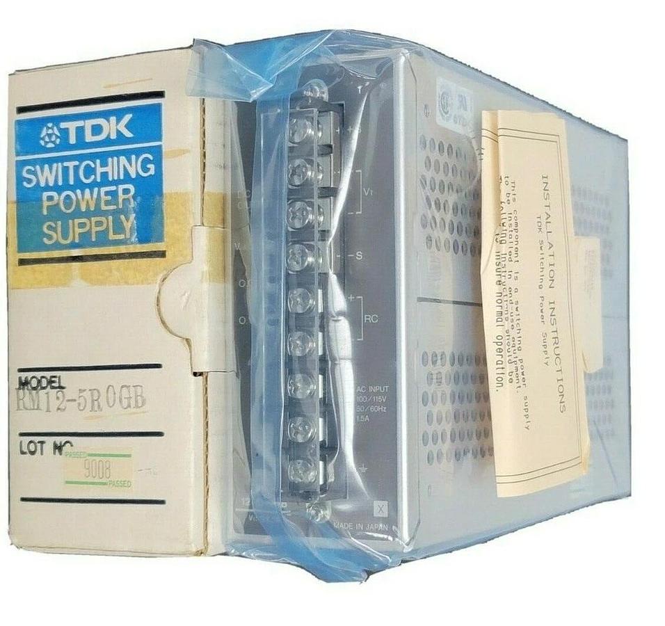 Used NIB TDK RM12-5R0GB SWITCHING POWER SUPPLY RM125R0GB 5AMP 12V