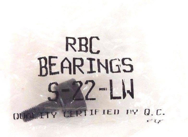 Used LOT OF 4 NEW RBC S-22-LW CAM FOLLOWER BEARINGS S22LW