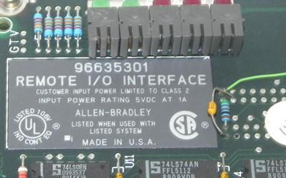 Used FANUC A16B-2200-0431/01A RIO MOTHERBOARD W/ AB 96635301 I/O INTERFACE BOARD