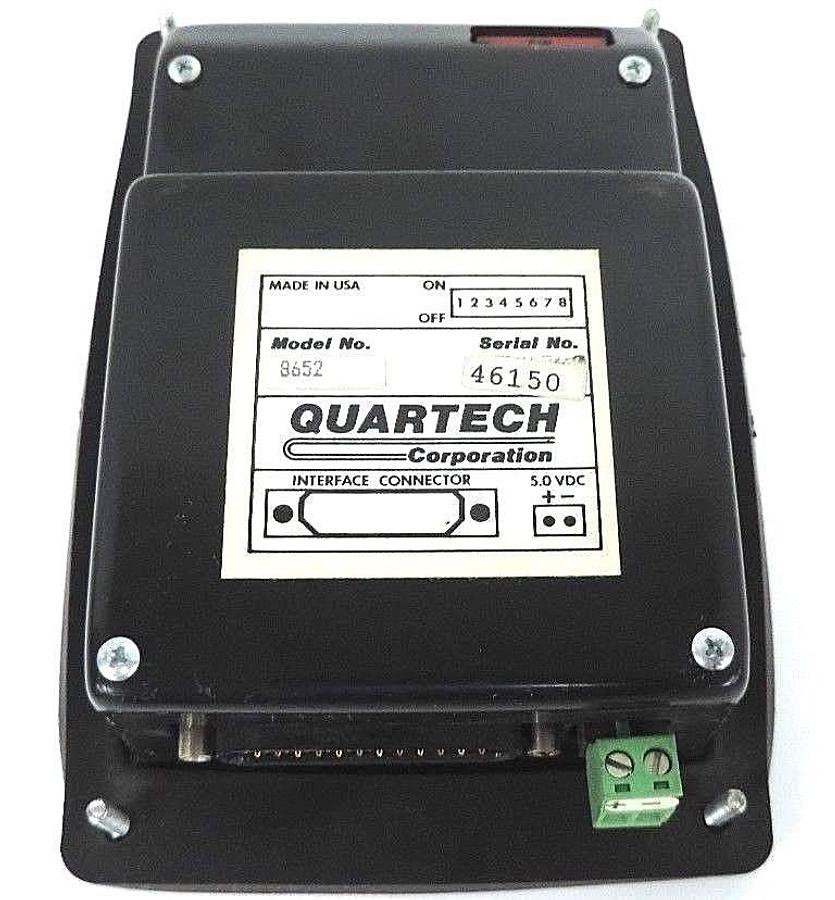 Used QUARTECH 8652 PLC PROGRAMMING INTERFACE 16-KEY 5VDC