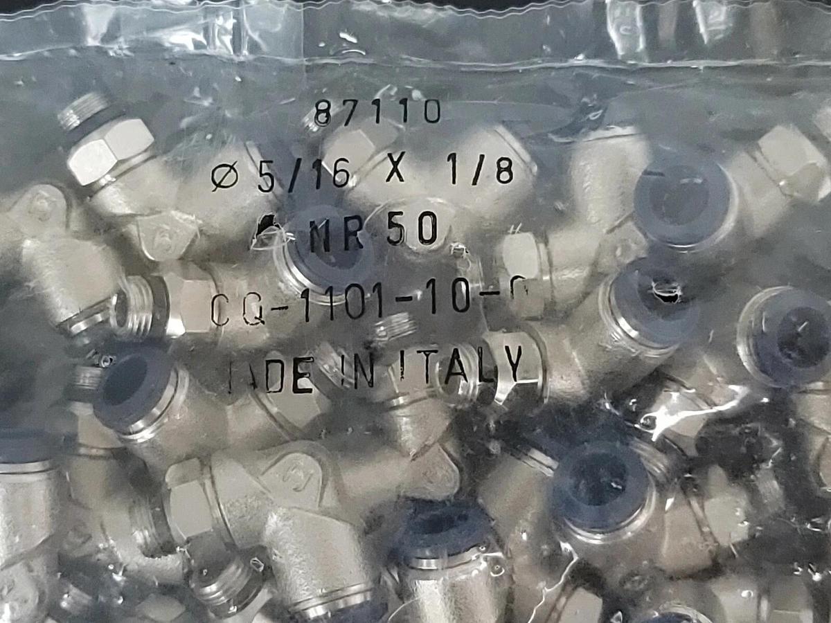 Used BOX OF 600 NEW ALPHA TECHNOLOGIES 87110 90DEG. ELBOWS 05/16 X 1/8