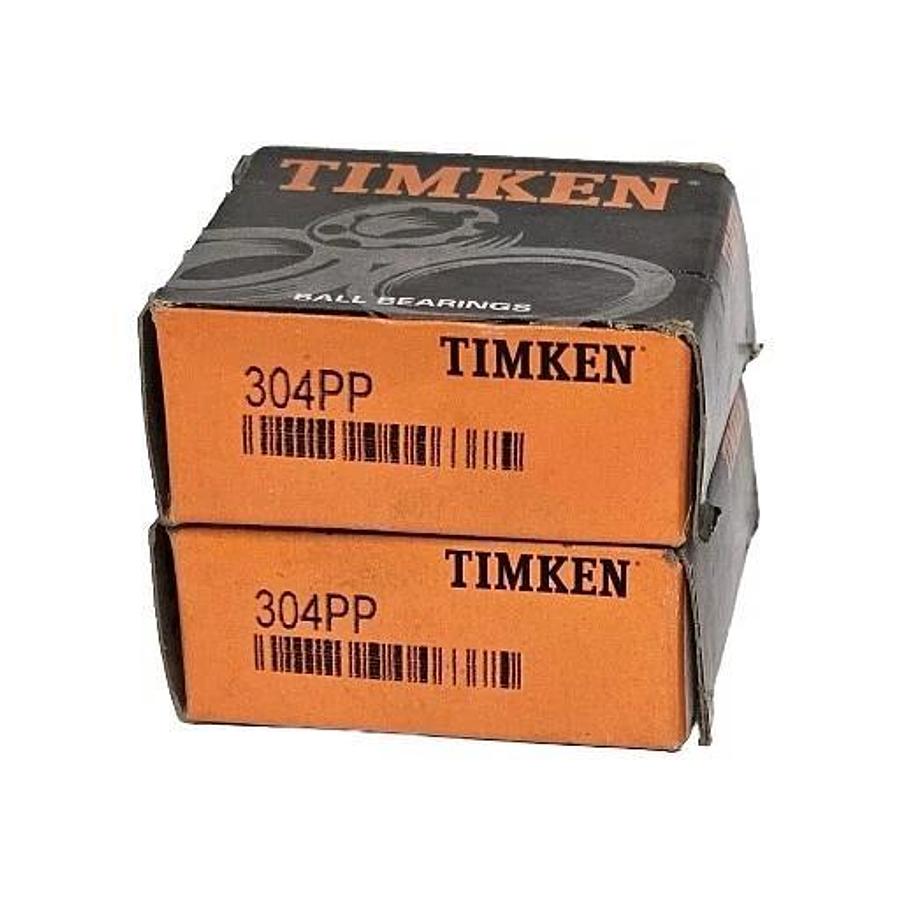 Used LOT OF 2 NIB TIMKEN 304PP RADIAL/DEEP GROOVE BALL BEARINGS