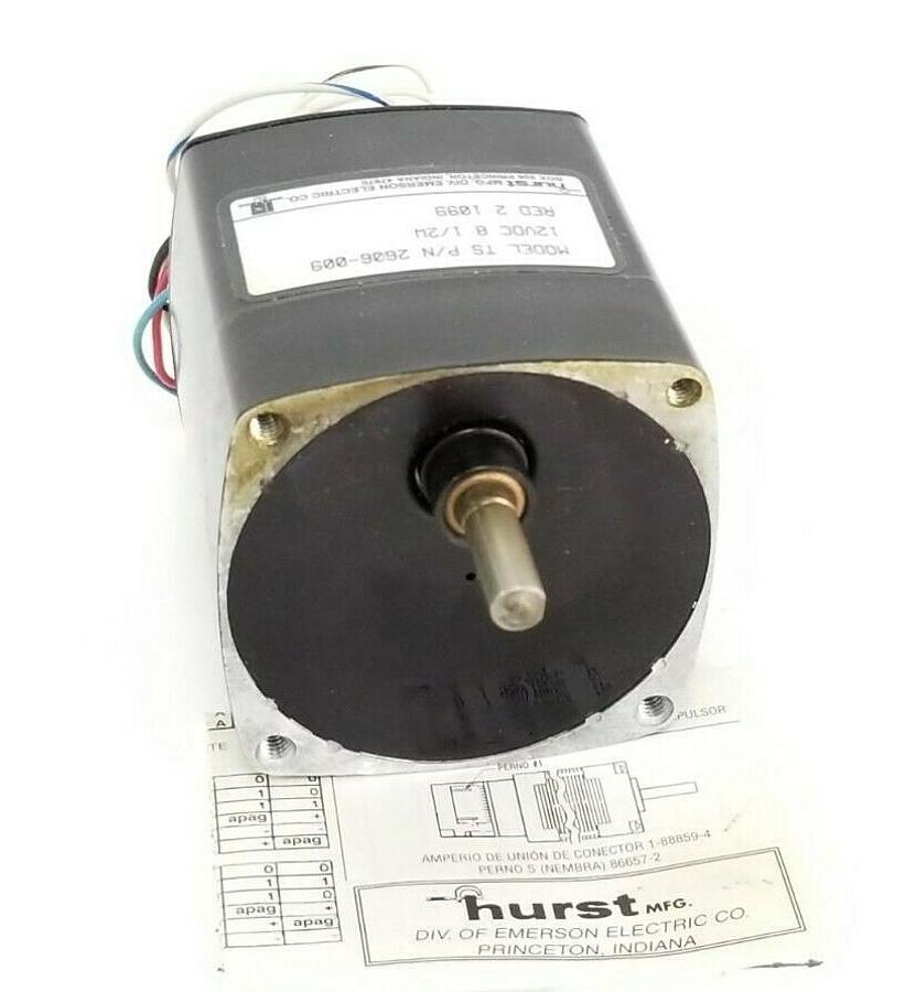 NIB HURST 2606-009 MODEL TS INSTRUMENT MOTOR 2606009, 12VDC 8 1/2W
