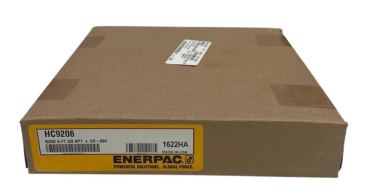 Used ENERPAC 80018781 / HC9206 OEM 6' HOSE W/ CH-604 3/8'' HI-PRESSURE ASSEMBLY NSFS