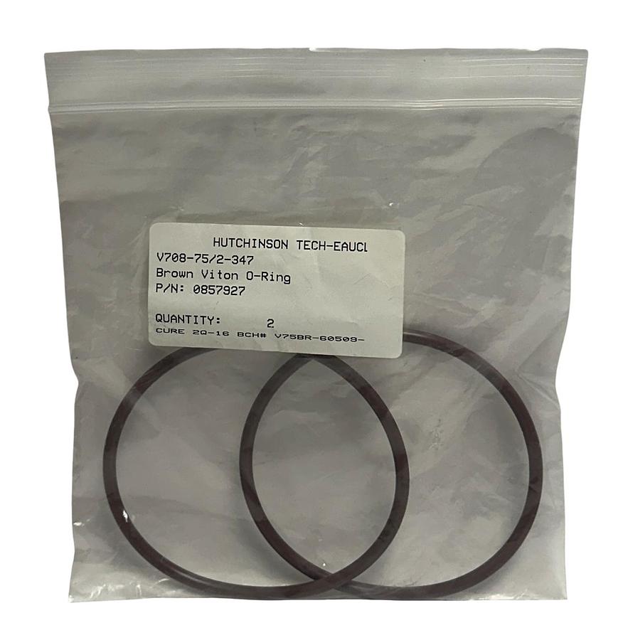 Used 2 AAVID V708-75/2-347 / 0857927 BROWN O-RINGS 75 DUROMETER V708752347 NSMP