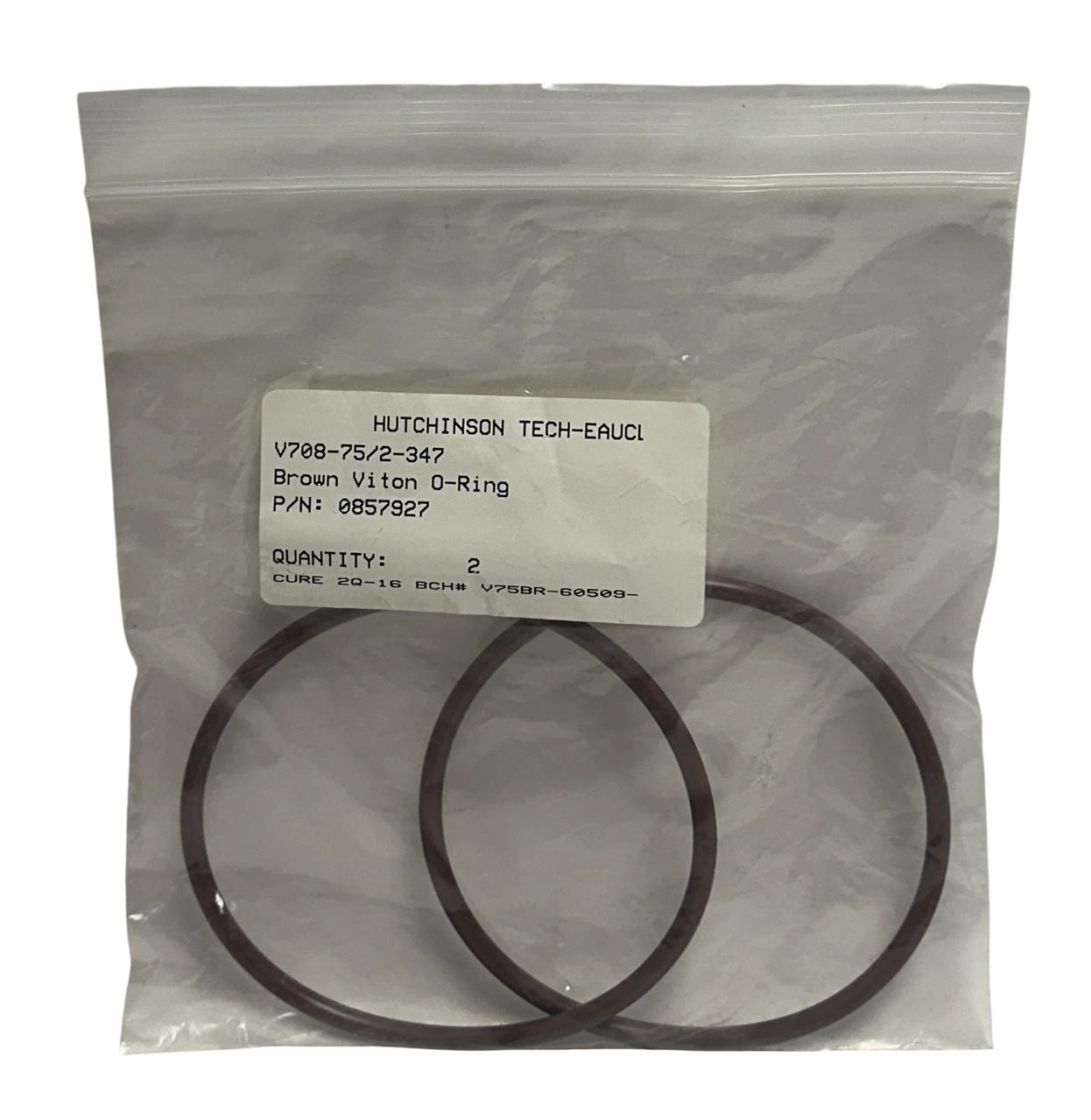 Used 2 AAVID V708-75/2-347 / 0857927 BROWN O-RINGS 75 DUROMETER V708752347 NSMP