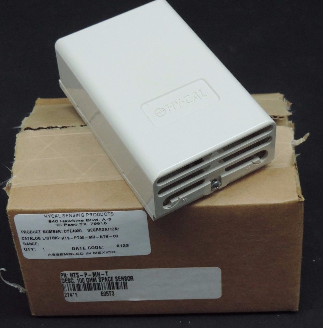 Used NIB HYCAL HTS-PT00-MH-NTN-00 SPACE SENSOR 100 OHM, P/N: HTS-P-MH-T
