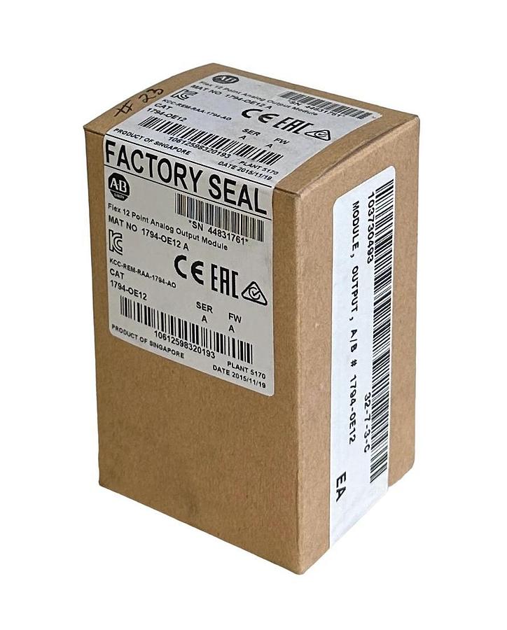Used NEW SEALED ALLEN BRADLEY 1794-OE12 /A Flex I/O 12-PT ANALOG OUTPUT 1794OE12