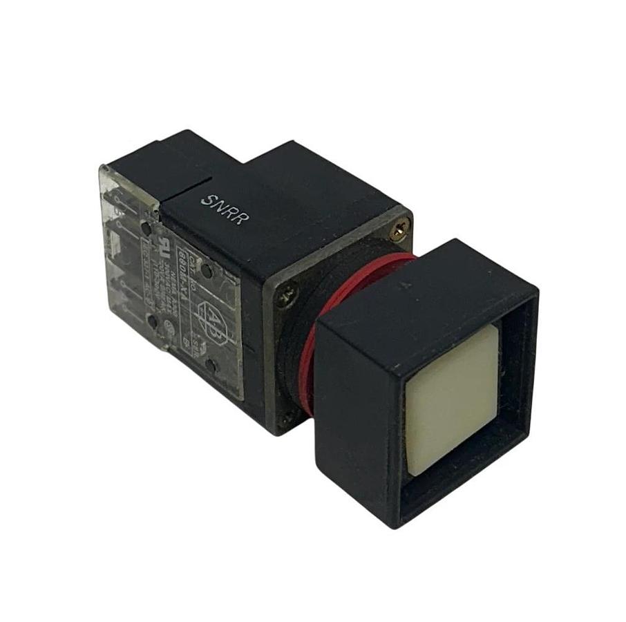 ALLEN BRADLEY 800MB-CQB24RA /A BULLETIN 800MB ILLUMINATED PUSHBUTTON RED NSMP