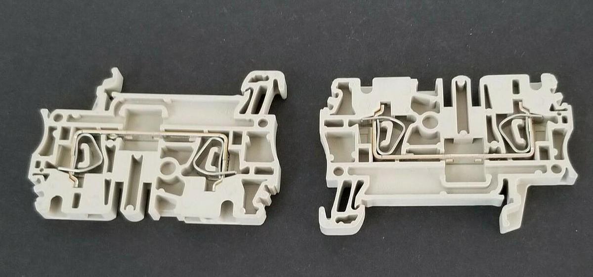 Used LOT OF 8 NEW WEIDMULLER ZDU 2.5 FEED THROUGH TERMINALS GREY