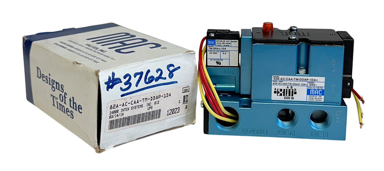Used MAC 82A-AC-CAA-TM-DDAP-1DA / 82AACCAATMDDAP1DA SOLENOID VALVE 24VDC COIL NSMP