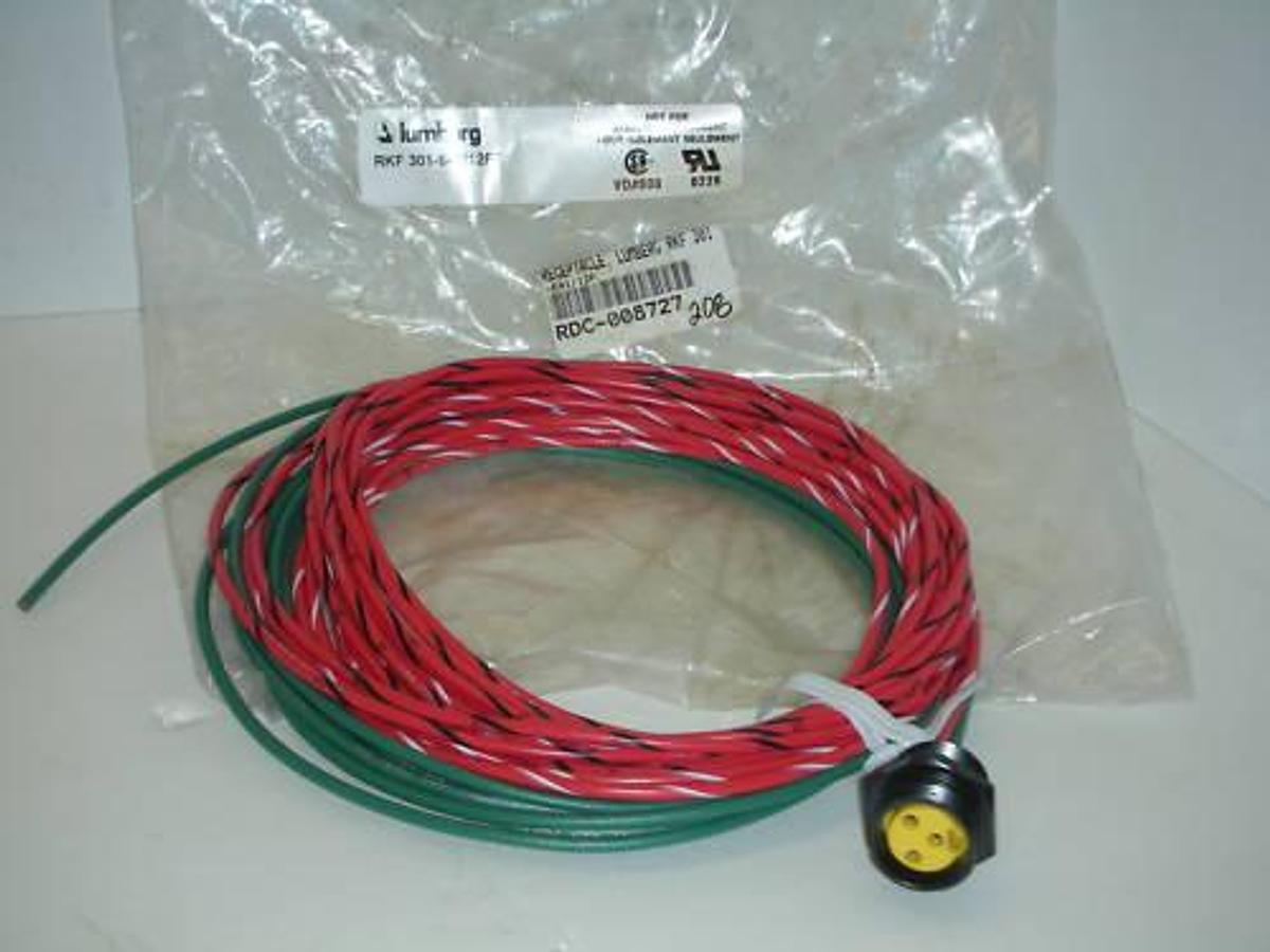 NEW LUMBERG RKF 301-641/12FT RECEPTACLE CORD