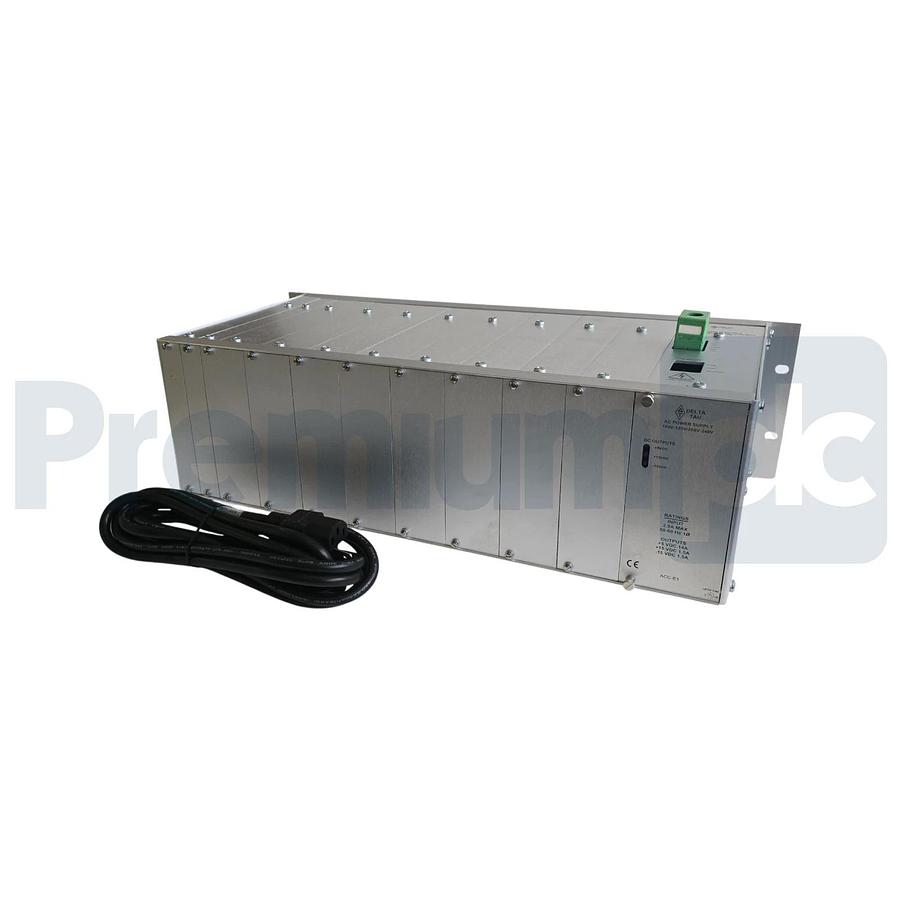 DELTA TAU ACC-R3 UMAC UNIT 18-SLOT RACK/BACKPLANE w/ACC-E1 POWER SUPPLY NSNP