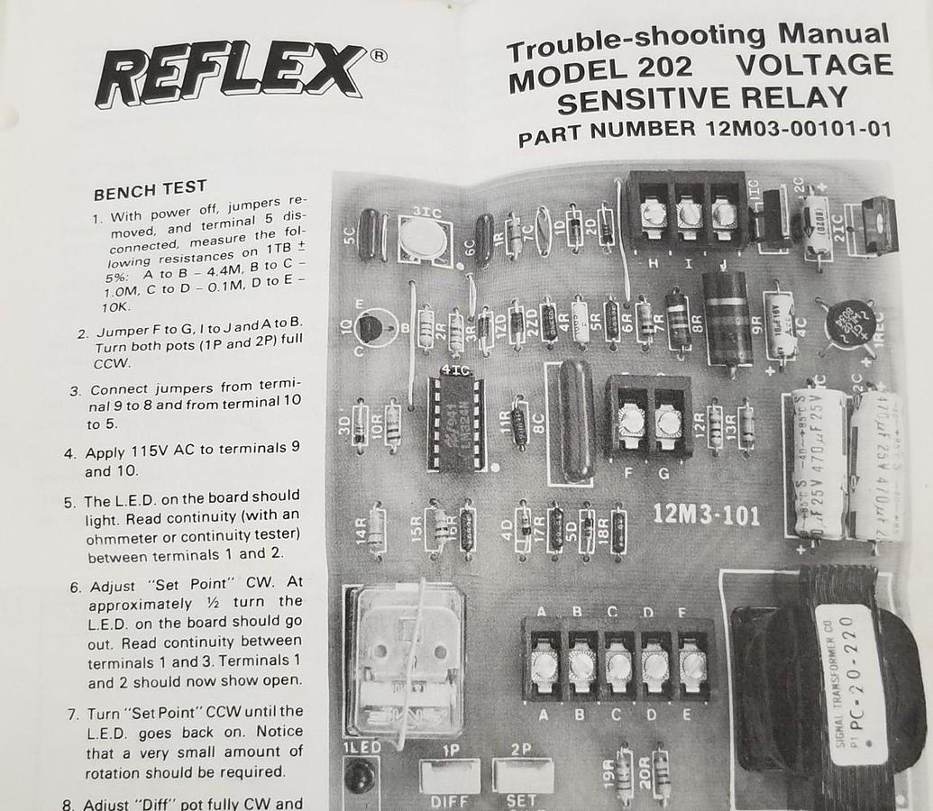 Used NEW FENNER INDUSTRIAL CONTROLS 12M3-101 VOLTAGE SENSOR BOARD 12M3101