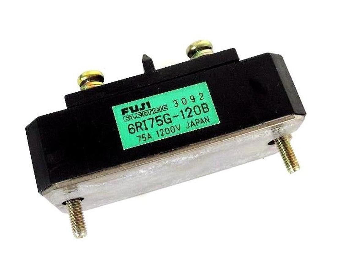 Used FUJI ELECTRIC 6RI75G-120B BRIDGE RECTIFIER 75A 1200V, 6RI75G120B