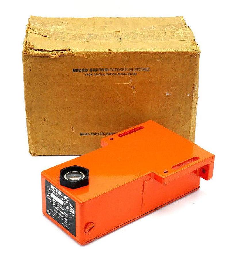 Used NEW HONEYWELL MICRO SWITCH RETRO 4C PHOTOELECTRIC CONTROL 115VAC 10A RETRO-4C