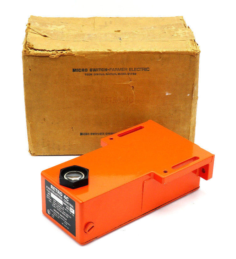 Used NEW HONEYWELL MICRO SWITCH RETRO 4C PHOTOELECTRIC CONTROL 115VAC 10A RETRO-4C