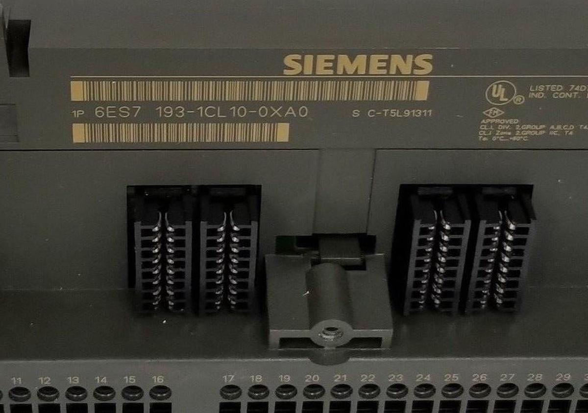 Used SIEMENS 63S7 193-1CL10-0XA0 TERMINAL BLOCK 6ES71931CL100XA0