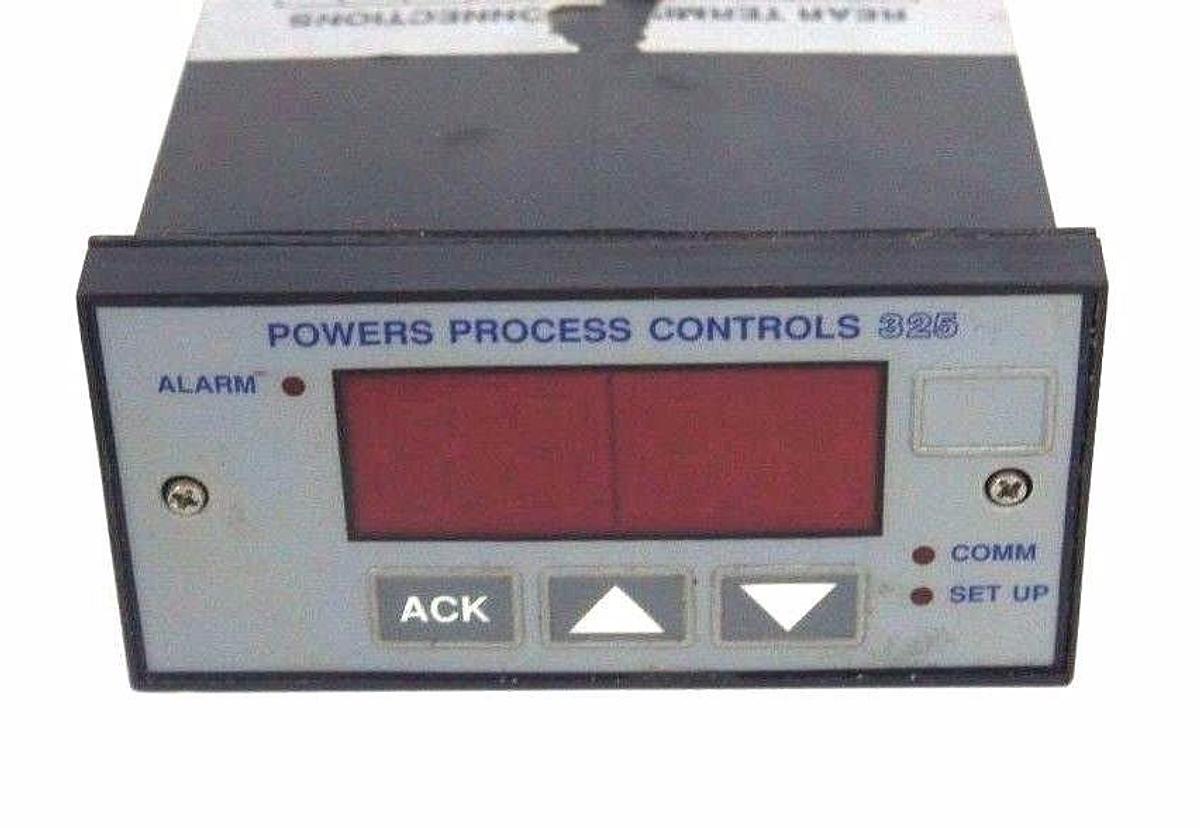 Used POWERS PROCESS CONTROLS 325-C000 DIGITAL TEMP. CONTROLLER 300 SERIES F/W 9.0