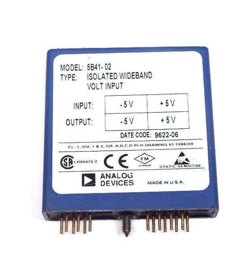 Used ANALOG DEVICES 5B41-02 ISOLATED WIDEBAND VOLT INPUT MODULE 5B4102