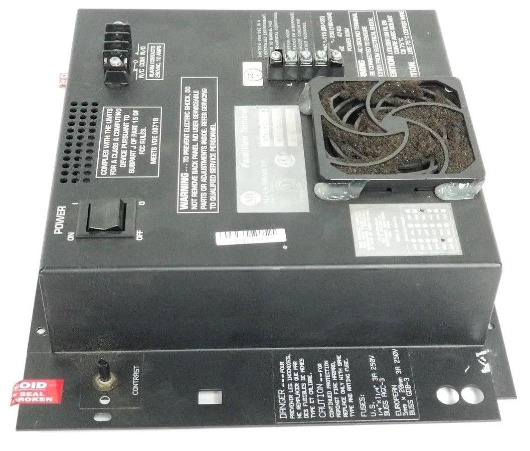 Used ALLEN BRADLEY 2711-KC1 PANELVIEW TERMINAL BACK PANEL SER.B REV. B 2711KC1
