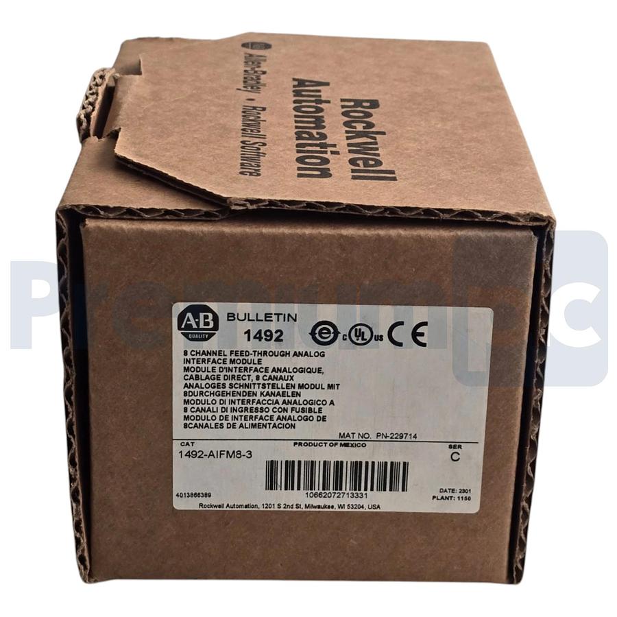 Used Surplus Allen Bradley 1492-AIFM8-3 /C 8-Ch Feed-Through Analog Interface Module