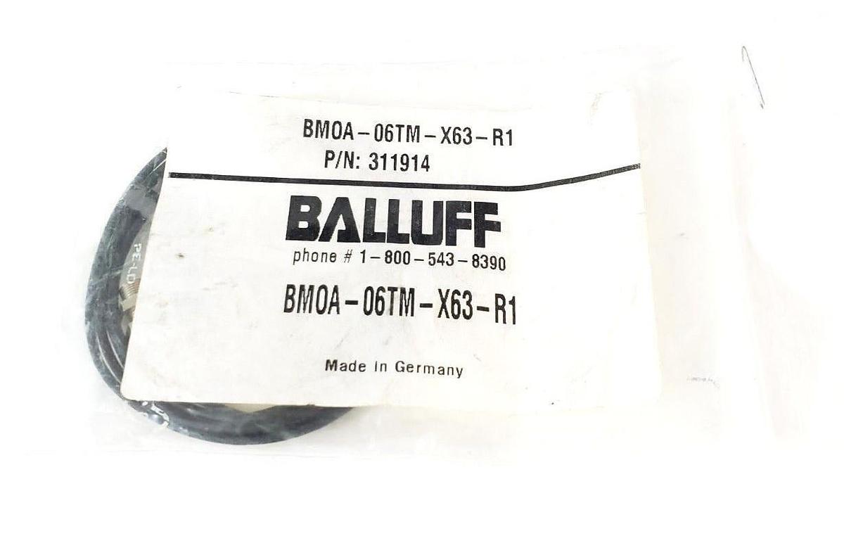 Used NEW BALLUFF BMOA-06TM-X63-R1 MINIATURE PHOTOELECTRIC SENSOR 311914 BMOA06TMX63R1