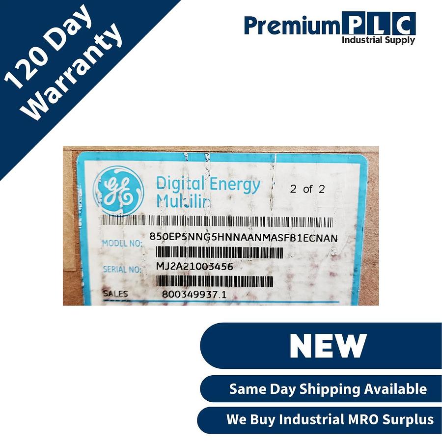 Used GE MULTILIN 850 FEEDER RELAY 850-E-P5-NN-G5-H-N-N-A-A-N-M-A-S-F-B-1E-C-N-A-N NEW