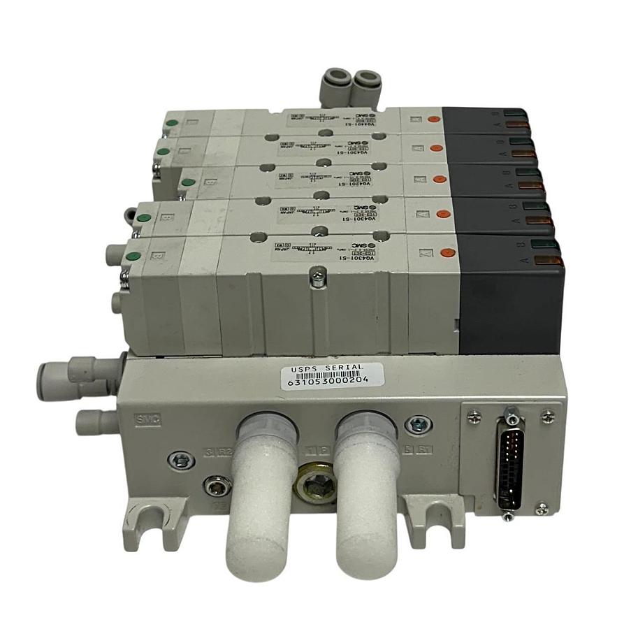 Used SMC VV5Q41-05-DAM01160 / VQ4401-51 / VQ4301-51 / VQ4201-51 PNEUMATIC ASSY USNP