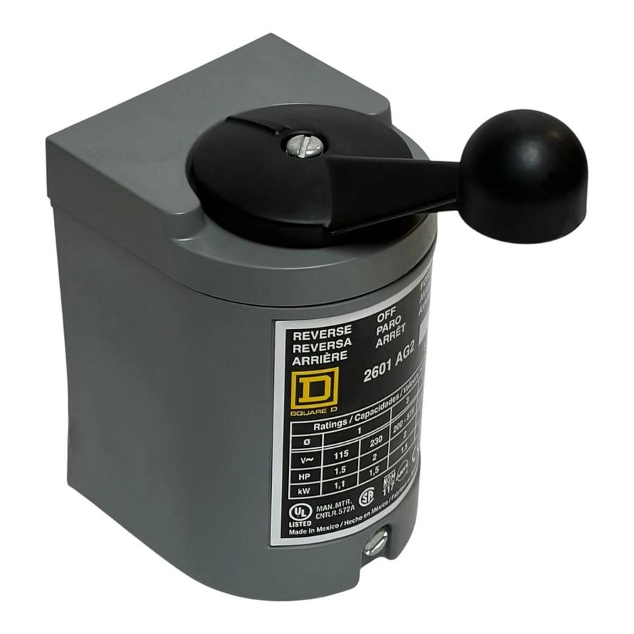 Square D 2601AG2 Reversing Drum Switch Series B NEMA 1 600VAC 2HP NEW SURPLUS