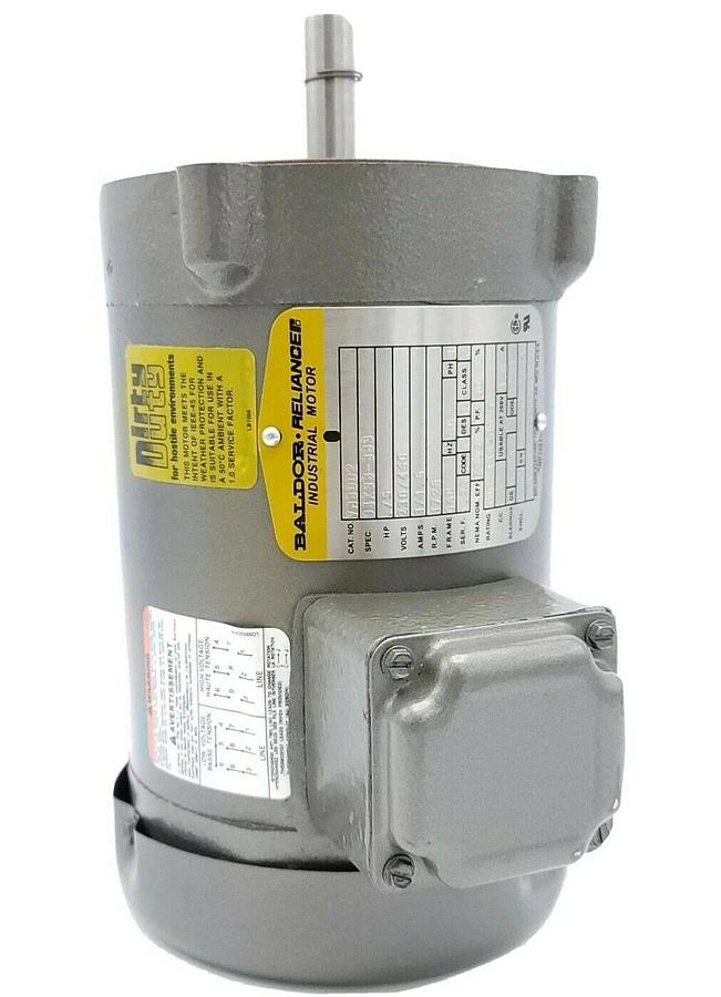 NEW BALDOR VM8002 MOTOR .75HP 1725RPM 3PH 60HZ 56C SPEC: 34K38-883