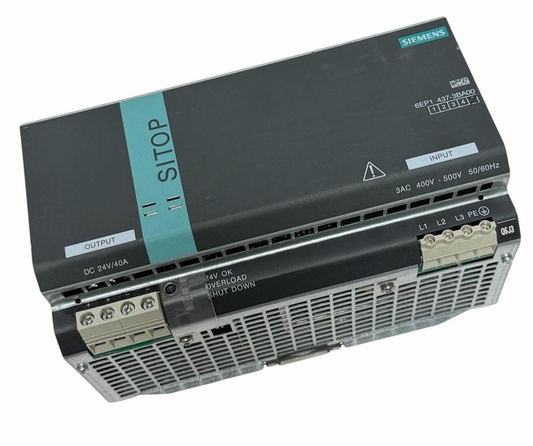 Used SIEMENS 6EP1437-3BA00 SITOP Modular 24V / 40A Power Supply 6EP14373BA00