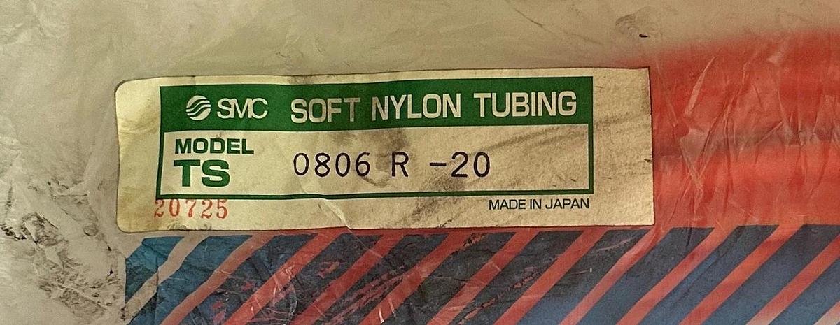 Used NEW SMC TS0806R-20 / TS0806R20 MODEL TS SOFT NYLON TUBING 0806R-20 20M ROLL