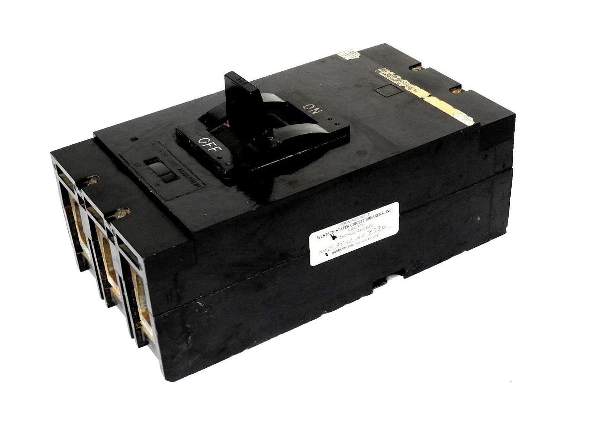 Refurbished REPAIRED SQUARE D 400AMP CIRCUIT BREAKER WITH MAGNETIC TRIP MISSING PART NUMBER