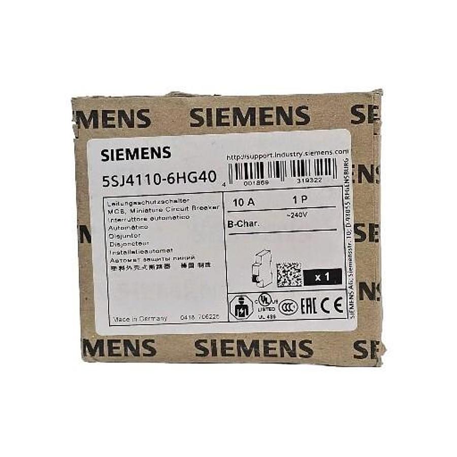 Used NIB SIEMENS 5SJ4110-6HG40 MINIATURE CIRCUIT BREAKER 5SJ41106HG40